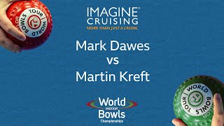 World Indoor Bowls Championship 2024 Mark Dawes vs Martin Kreft  Day 7 Match 4 [upl. by Lasiaf194]