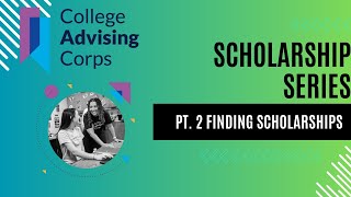 Scholarship Series Pt 2  Finding Scholarships [upl. by Obbard]