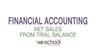 Learn What is Net Sales amp Income Statement  PGDM in Finance Management from WeSchool [upl. by Dlorrej]