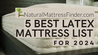 5 best latex mattress list for 2024 [upl. by Senhauser790]