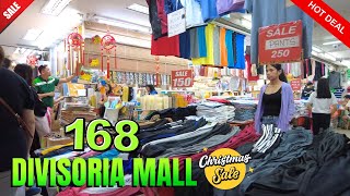 4K 168 DIVISORIA MALL  PRECHRISTMAS TOUR 2024 [upl. by Eeryk83]