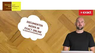 Exact Online  Documenten inzien Mijnkantoor gebruiker [upl. by Irpak]