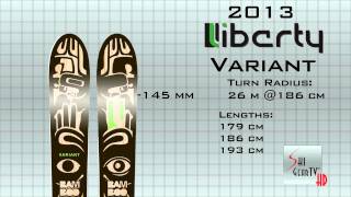 SkiGearTVs 2013 Buyers Guide Presents The 2013 Liberty quotVariantquot Ski [upl. by Cristiano]