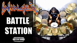 Winger  Battle Stations Only Play Drums [upl. by Clo]