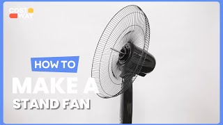 How to assemble pedestal oscillating stand fan  Costway  HW54237 [upl. by Ignacio491]