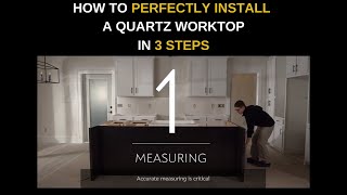 HOW TO PERFECTLY INSTALL A QUARTZ WORKTOP BY CAMBRIA QUARTZ [upl. by Oicanata]