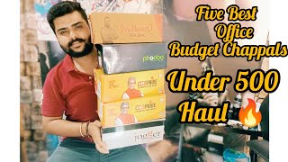 5 Best Budget Office wear Mens Chappals  Under 500 Haul For Rainy Season 🔥💯 [upl. by Haizek987]