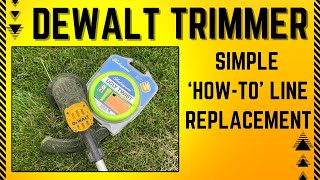 Dewalt Trimmer Line Replacement  The Easy Way [upl. by Tenenbaum649]