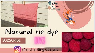 Diy tie and dye with me  easy step for beetroot dye at home [upl. by Struve]