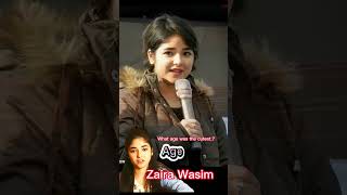 Zaira Wasim Lifestyle biography pic Shortsvideo Viralvideo Trandingvideo osmanahamedrafi [upl. by Atneuqal]