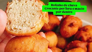 bolinho de chuva crocante por fora e muito macio por dentro o melhor que já fiz 😋 [upl. by Yllek]