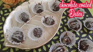 Chocolate Covered stuffed Dates Recipe by shomailas vlogs  Ramadan Recipe  Eid Recipe  short [upl. by Mateusz]