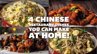 4 Chinese Restaurant Dishes you can make at Home  Indo Chinese Recipes  Cookd [upl. by Deuno493]