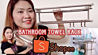 1 LAYER BATHROOM TOWEL RACKSHOPEE [upl. by Trefler]