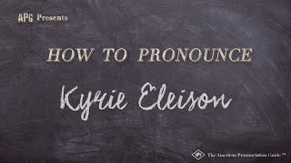 How to Pronounce Kyrie Eleison Real Life Examples [upl. by Carlile]