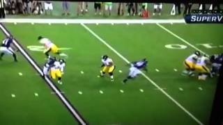 Ben Roethlisberger is hit like a truck by Courtney Upshaw [upl. by Ahsuoj1]