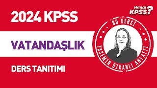 KPSS Vatandaşlık Dersi Tanıtım Yasemin Çakıraslan Özkanlı kpssvatandaşlık 2024kpss kpss [upl. by Holladay]