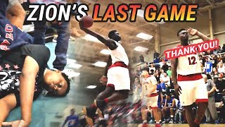 ZION GOES CRAZY IN LAST HIGH SCHOOL GAME EVER FULL HIGHLIGHTS [upl. by Dinsmore]