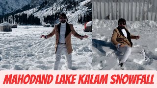 mahodand lake kalam valley swat  snowfall update mahodand jheel  kalam to mahodand jheel road [upl. by Airetnuhs261]