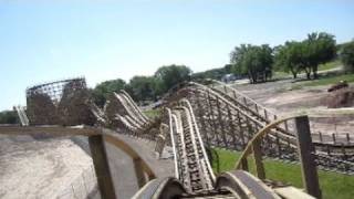 Zippin Pippin Front Seat onride HD POV Bay Beach Amusement Park [upl. by Annabal]