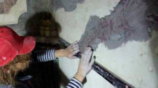 GREY STUCCO MARBLE LINES APPLICATION [upl. by Retsae199]