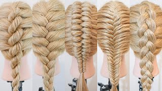 5 Easy Basic Braids  How To Braid for Beginners  Hairstyles for Medium amp Long Hair [upl. by Missak316]