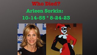 The Original Harley Quinn Arleen Sorkin RIP [upl. by Grey907]