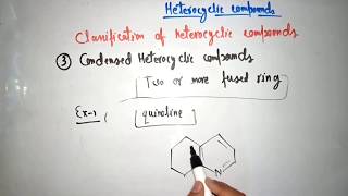 Heterocyclic compounds  introduction amp classification [upl. by Placido100]