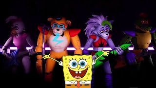 FNAF SECURITY BREACH  Bob Esponja REACT [upl. by Adlesirhc]