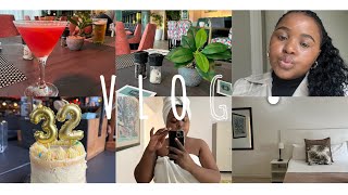 Vlog 32nd Birthday Chitchat  how I got broke a friend bailed me out  BnB  roadto1k minivlog [upl. by Ahsele]