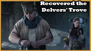 Recovered the Delvers Trove Trophy Guide Horizon Forbidden West The Burning Shores [upl. by Anileda958]