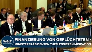 MINISTERPRÄSIDENTENKONFERENZ Migration AsylFinanzierung in Kommunen und Rundfunk sind Thema [upl. by Francesca]