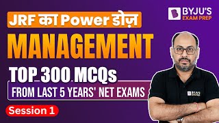 UGC NET Management Previous 5 Years Solved Papers Session 1  Sourabh Sir  UGC NET BYJUS [upl. by Angelis280]