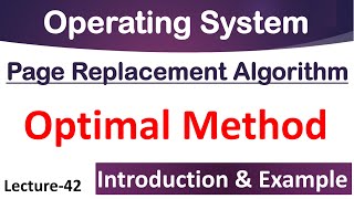 Optimal Page Replacement Algorithm in Operating System  Numerical Question on OS Lec42 [upl. by Sirromaj937]