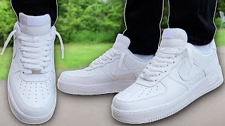 How To Lace Nike Air Force 1s Loosely BEST WAY [upl. by Martz]