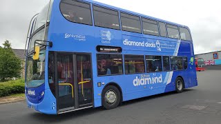 4KNEWEST DURHAM DIAMOND E400 Durham Diamond 16 to Shotley Bridge  Go North East 6239  SN61 BGZ [upl. by Sualokin800]