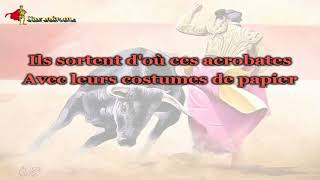 Francis Cabrel  La corrida Karaoke [upl. by Tal]