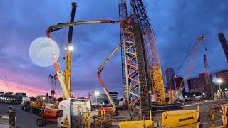 HS2 Onsite fabrication of buttress panel cages at Victoria Road Crossover Box London [upl. by Ojibbob644]