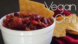 Vegan Chili  Perfect for Game Day Superbowl Sunday [upl. by Revart]