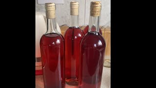 my homemade Rose Wine…So crisp i had a glass of it  so good i wanted more😆 i got my recipe below [upl. by Lomax]