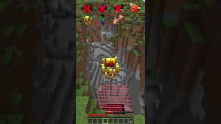 Lasering Dimensions vs Falling Mobs meme shorts minecraft [upl. by Roots]