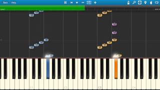 The Addams Family Piano Tutorial  Synthesia  How to play [upl. by Nagorb]