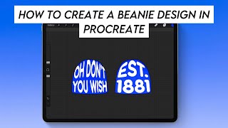 UPDATED How to create a beanie in procreate EASY amp BEGINNER FRIENDLY [upl. by Broderick]