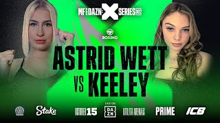 DAZN x Misfits 002 Astrid Wett vs Keeley Weigh In Livestream [upl. by Darrel]