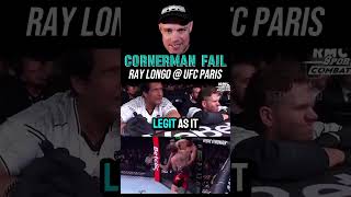 Cornerman Fail At UFC Paris ufc mma ufcparis ufc307 Pereira vs Rountree [upl. by Haek575]