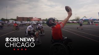 Wheelchair football teams come to Chicago area to compete in big tournament [upl. by Aticilef420]