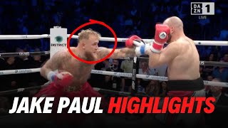 Jake Paul vs Ryan Bourland 1st Round KO Highlights [upl. by Ecarg]