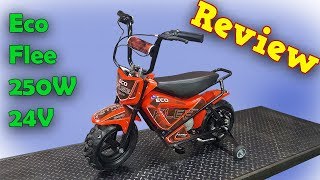 Electric Mini Dirt Bike  Full Review  ECO Flee  Mini Monkey Bike from Nitro Motors [upl. by Euqinehs]