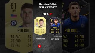 CHRISTIAN PULISIC BEST VS WORST CARD IN EVERY FIFA 1025 eafcpulisic acmilan seriea [upl. by Giulio]