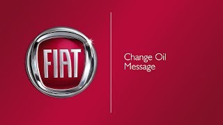 Change Oil Message  How To  2019 Fiat 500x [upl. by Ahsitan522]